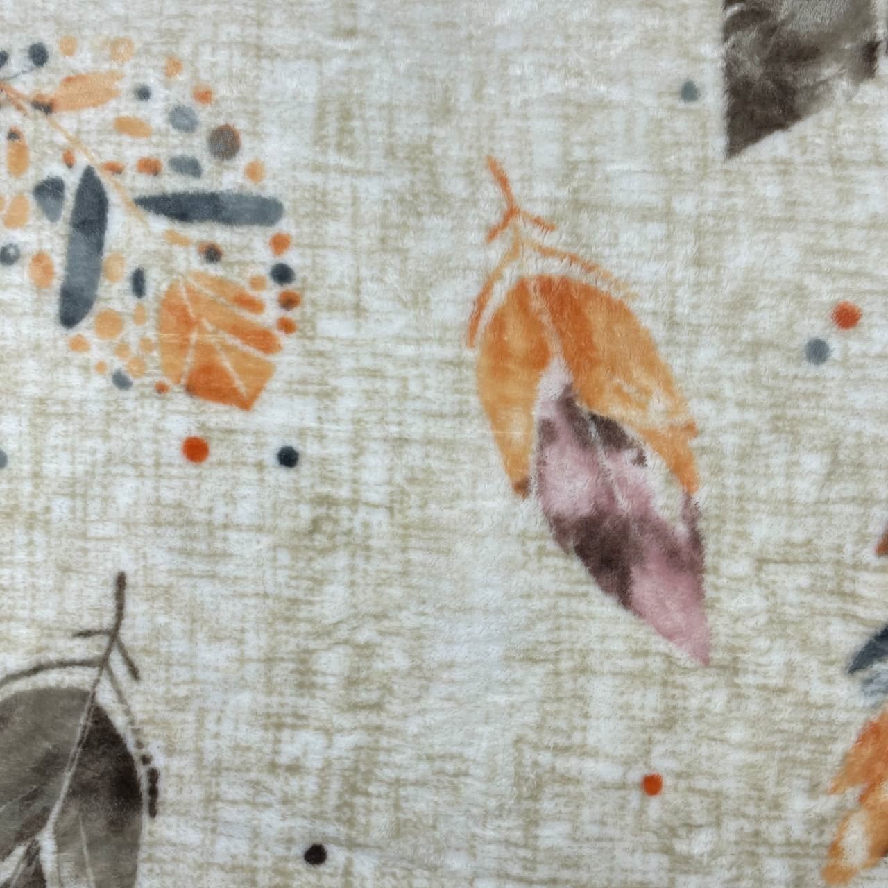 Бежевий з листочками